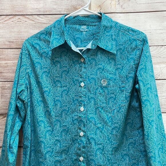WRANGLER GEORGE STRAIT‎ SHIRT IN TURQUOISE - Picture 2 of 7